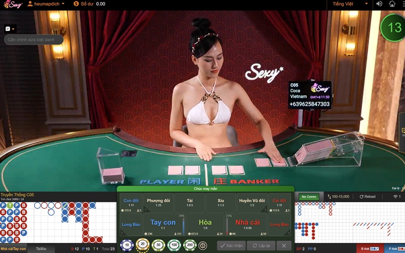 Sảnh Baccarat Sexy thường xuyên có nhiều khuyến mãi hấp dẫn